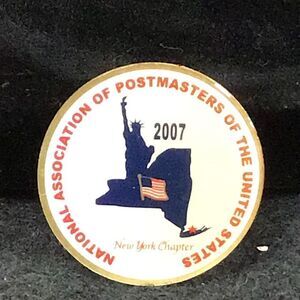 Pin 2007 napus postmaster New York lapel pin